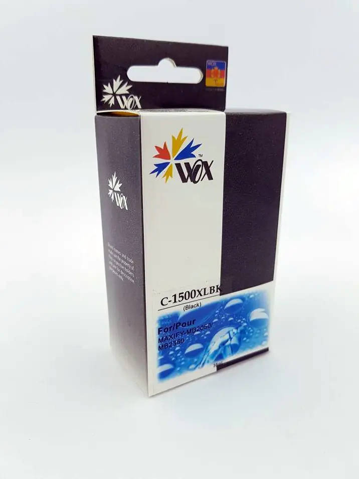 ⁨Wox Black Ink Cartridge CANON PGI-1500XLBK with chip replacement PGI1500XLBK⁩ at Wasserman.eu