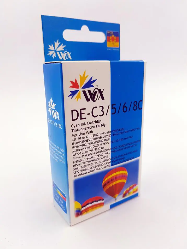 Tusz Wox Cyan Canon BCI3EC / BCI6EC zamiennik 4480A002 w sklepie Wasserman.eu