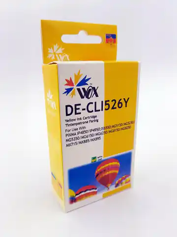 ⁨Tusz Wox Yellow Canon CLI 526Y zamiennik CLI526Y⁩ w sklepie Wasserman.eu