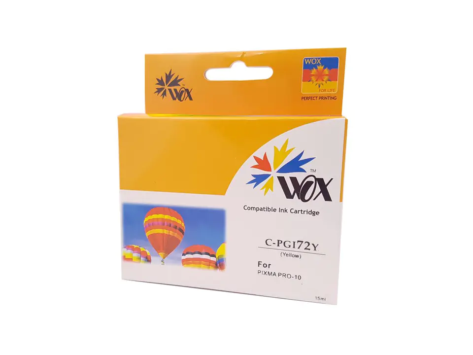 ⁨Tusz Wox Yellow Canon PGI72Y zamiennik 6406B001 PGI-72Y⁩ w sklepie Wasserman.eu