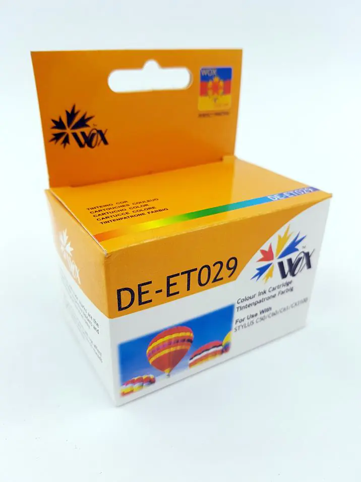 ⁨Tusz Wox Trójkolorowy EPSON T029 zamiennik C13T02940110⁩ w sklepie Wasserman.eu