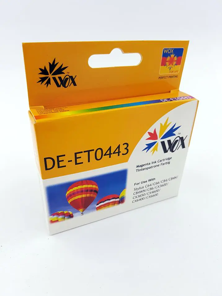 ⁨Ink cartridge Wox Magenta EPSON T0443 compatible C13T04434010⁩ at Wasserman.eu