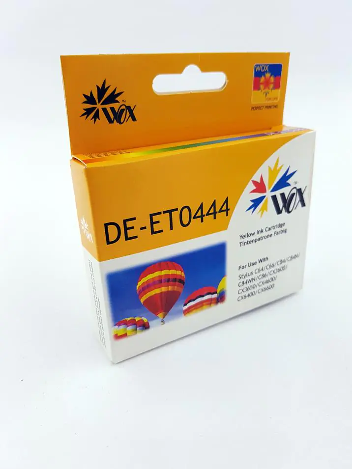 ⁨Tusz Wox Yellow EPSON T0444 zamiennik C13T04444010⁩ w sklepie Wasserman.eu
