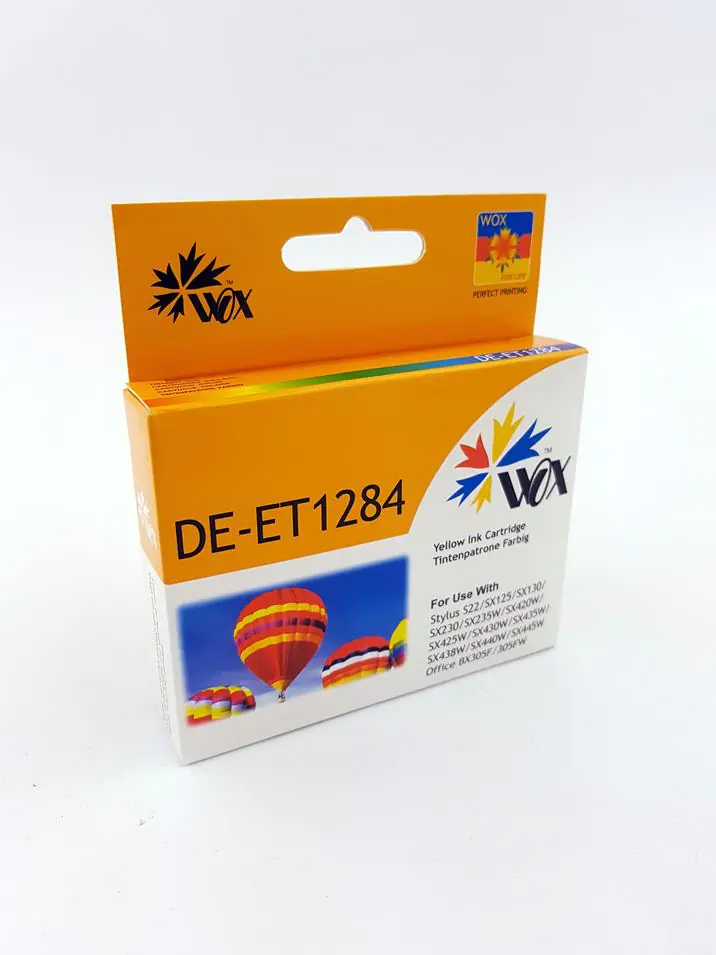 ⁨Tusz Wox Yellow EPSON T1284 zamiennik C13T12844010⁩ w sklepie Wasserman.eu