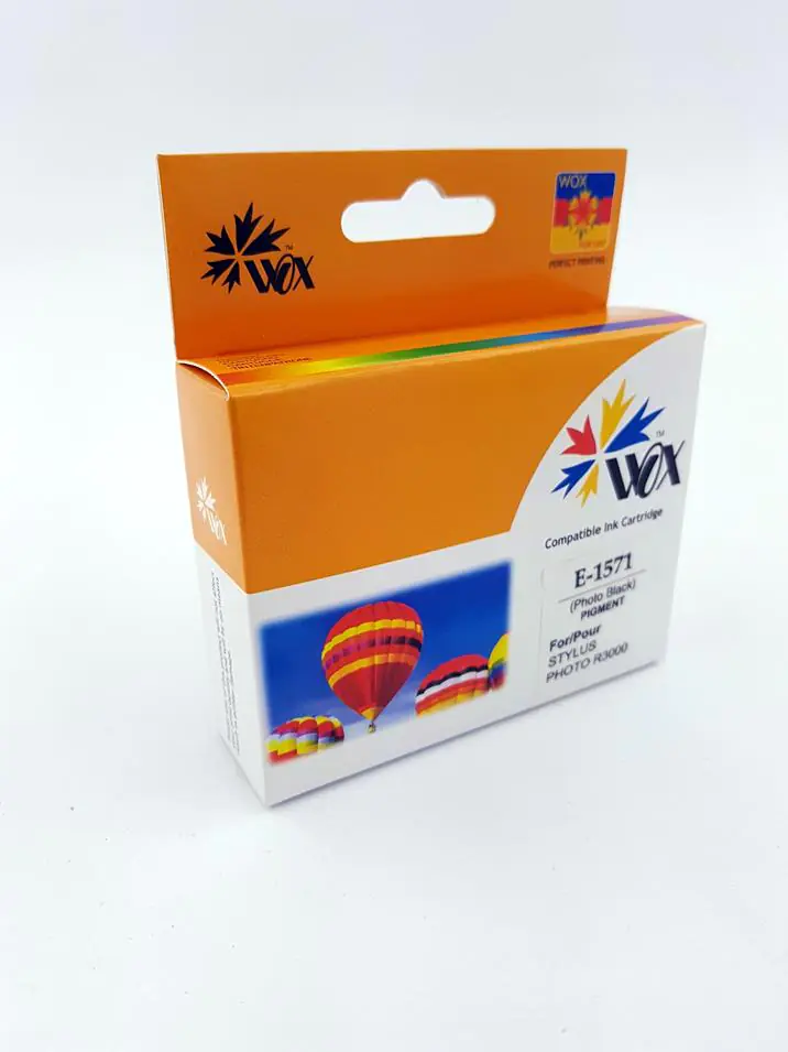 ⁨Tusz Wox Photo Black EPSON T1571 zamiennik C13T15714010⁩ w sklepie Wasserman.eu