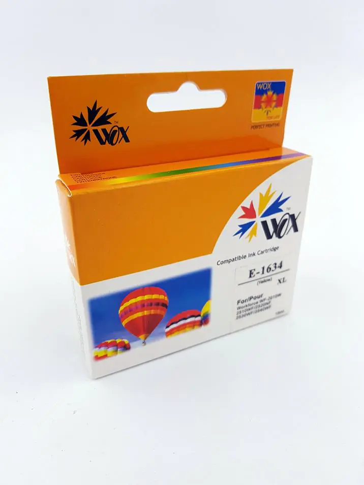 ⁨Tusz Wox Yellow EPSON T1634 zamiennik C13T16344010⁩ w sklepie Wasserman.eu