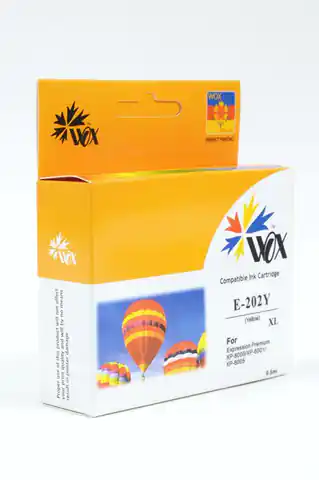 ⁨Tusz Wox Yellow EPSON 202XL zamiennik C13T02H44010 (C13T02F44010)⁩ w sklepie Wasserman.eu