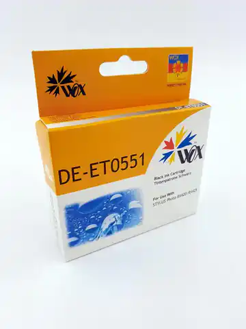 ⁨Ink Cartridge Wox Black EPSON T0551 compatible C13T05514010⁩ at Wasserman.eu