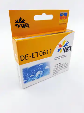 ⁨Ink cartridge Wox Black EPSON T0611 compatible C13T06114010⁩ at Wasserman.eu