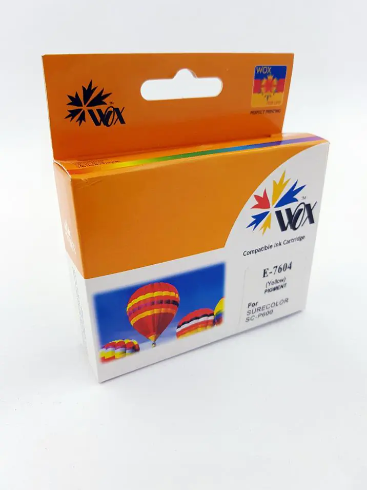 ⁨Tusz Wox Yellow Epson T7604 zamiennik C13T76044010⁩ w sklepie Wasserman.eu