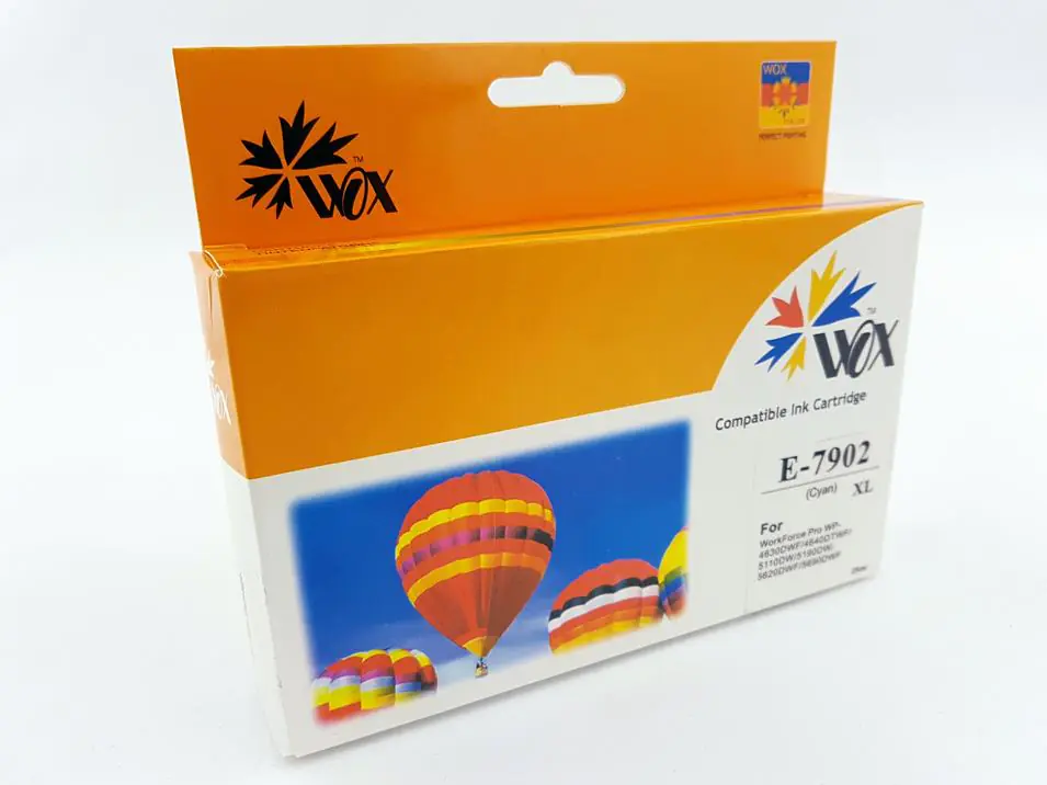 ⁨Tusz Wox Cyan Epson T7902 (79XL) zamiennik C13T79024010⁩ w sklepie Wasserman.eu