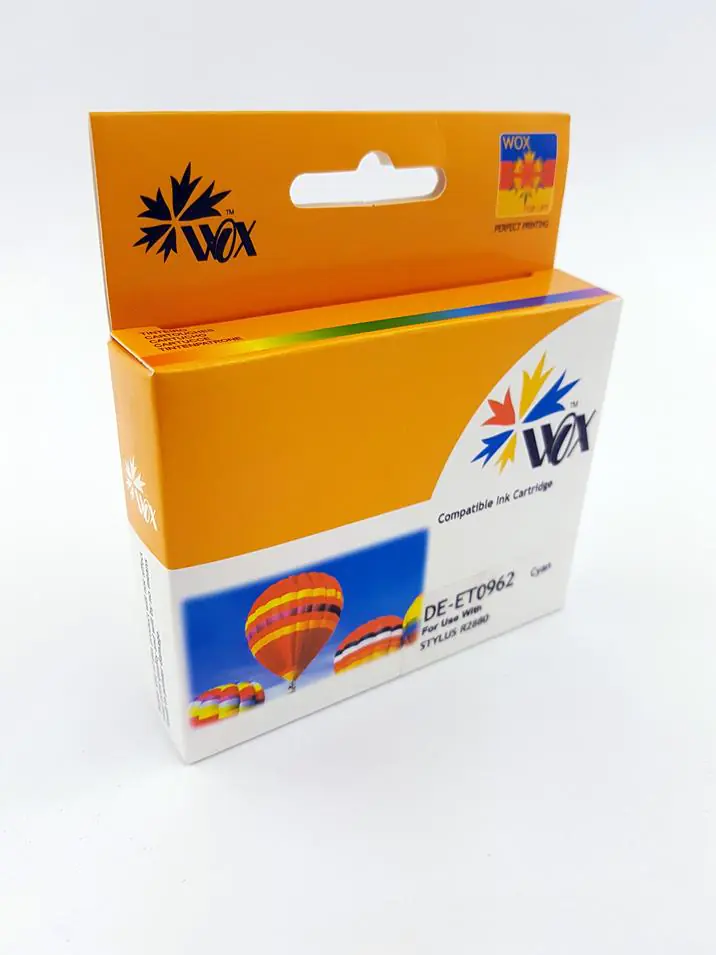 ⁨Tusz Wox Cyan EPSON T0962 zamiennik C13T09624010⁩ w sklepie Wasserman.eu