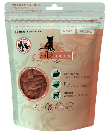 ⁨Catz Finefood Meatz Wild Mix - królik, kaczka, jeleń 45g⁩ w sklepie Wasserman.eu