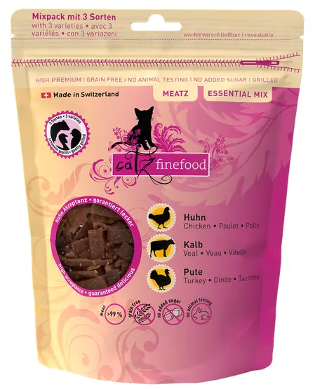 ⁨Catz Finefood Meatz Essential Mix - kurczak, indyk, cielęcina 45g⁩ w sklepie Wasserman.eu