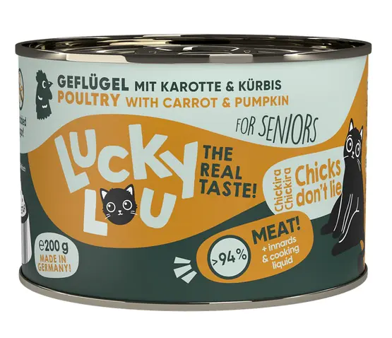 ⁨Lucky Lou Lifestage Senior Drób puszka 200g⁩ w sklepie Wasserman.eu