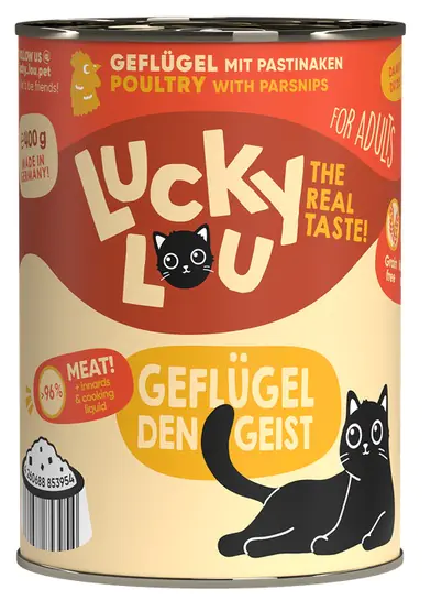 ⁨Lucky Lou Lifestage Adult Drób puszka 400g⁩ w sklepie Wasserman.eu