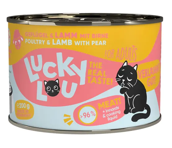 ⁨Lucky Lou Lifestage Adult Drób i jagnięcina puszka 200g⁩ w sklepie Wasserman.eu