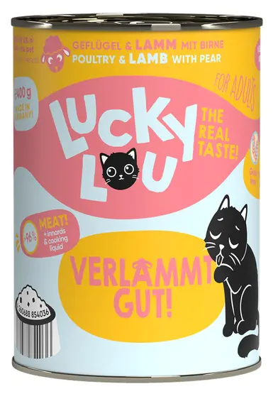 ⁨Lucky Lou Lifestage Adult Drób i jagnięcina puszka 400g⁩ w sklepie Wasserman.eu