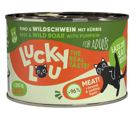 ⁨Lucky Lou Lifestage Adult Wołowina i dzik puszka 200g⁩ w sklepie Wasserman.eu