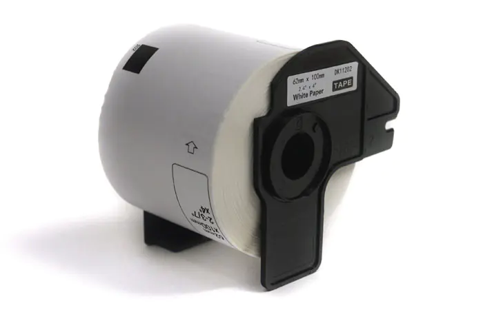 ⁨Labels JetWorld Replacement Brother DK Black on White 62mm*100mm*300 pcs. DK11202, DK-11202, DK11.202⁩ at Wasserman.eu