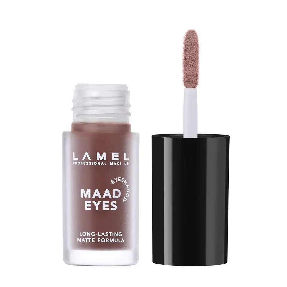 ⁨LAMEL Insta Cień do powiek w płynie Maad Eyes nr 402 Macchiato 5.2ml⁩ w sklepie Wasserman.eu