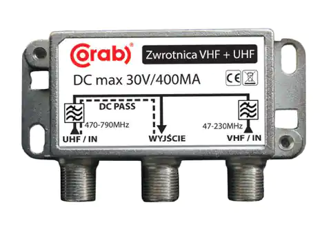 ⁨Zwrotnica Corab ZWR0001 LTE UHF+VHF⁩ w sklepie Wasserman.eu
