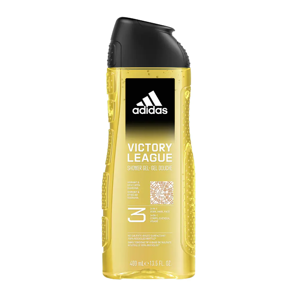 ⁨Adidas Victory League Żel do mycia 3w1 dla mężczyzn 400ml⁩ w sklepie Wasserman.eu