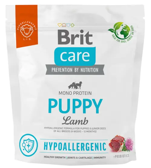 ⁨Brit Care Hypoallergenic Puppy Lamb 1kg⁩ w sklepie Wasserman.eu