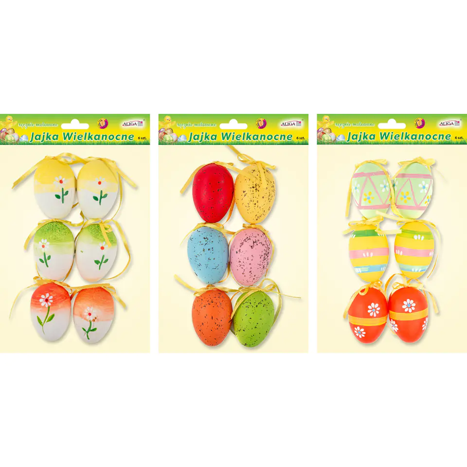 ⁨Easter eggs hand-painted 6 cm, 6 pcs. WPJ-8897 ALIGA⁩ at Wasserman.eu