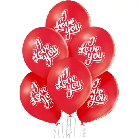 ⁨Balony I LOVE YOU 6 szt BN06-286 ALIGA⁩ w sklepie Wasserman.eu