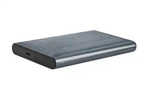 ⁨GEMBIRD EE2-U3S-6 HDD/SSD Drive enclosure 2.5inch with USB Type-C port USB 3.1 brushed aluminum grey⁩ at Wasserman.eu