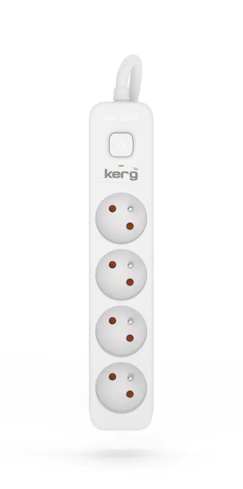 ⁨Kerg M02398 4 Earthed sockets  - 10m power strip with 3x1,5mm2 cable, 16A⁩ at Wasserman.eu