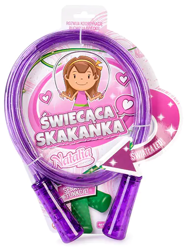 SKAKANKA NATALIA LED ŚWIECI SOLIDNA WZORY KOLORY w sklepie Wasserman.eu