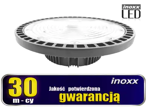 ⁨LAMPA PRZEMYSŁOWA LED IP65 150W HIGH BAY UFO 18 000LM 6000K ZIMNA⁩ w sklepie Wasserman.eu