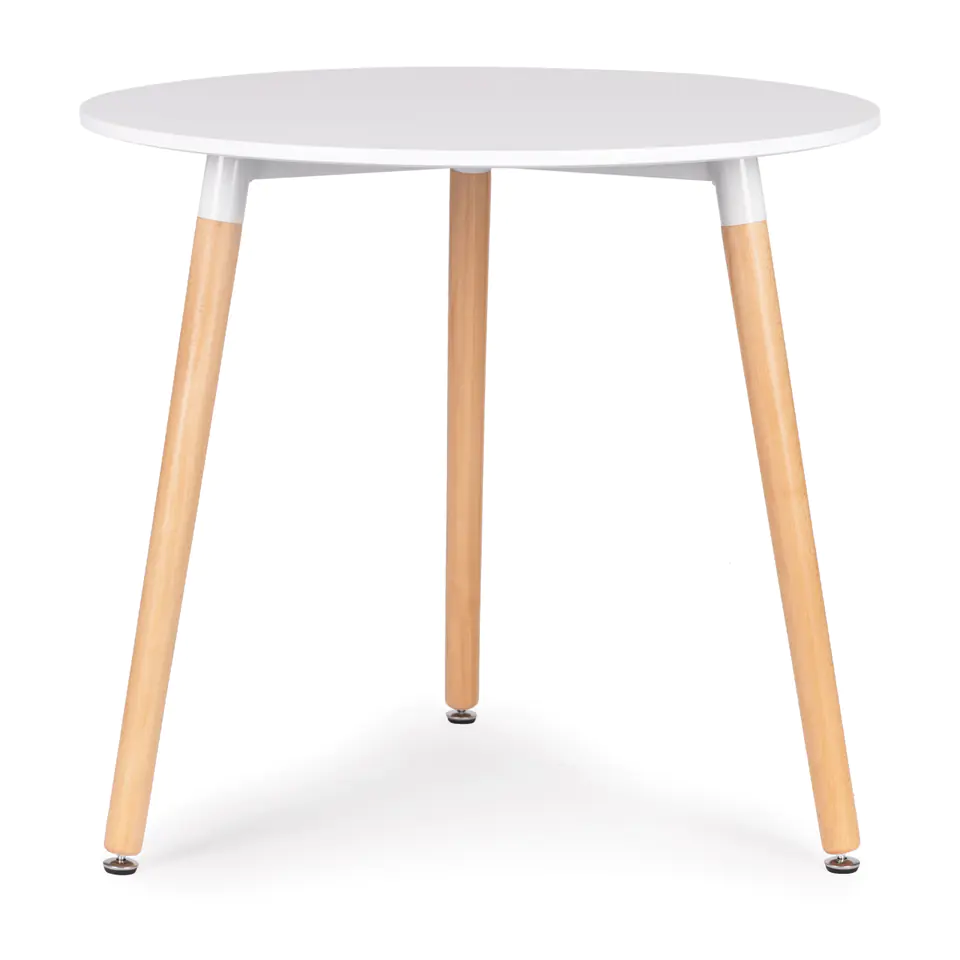 ⁨Modern wooden table for kitchen living room 80cm⁩ at Wasserman.eu