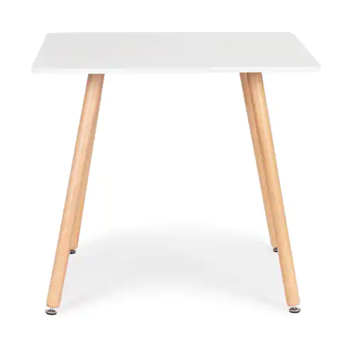 ⁨Modern wooden square kitchen table 80x80 cm⁩ at Wasserman.eu
