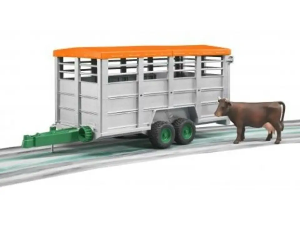 ⁨Bruder Livestock trailer with 1 cattle⁩ at Wasserman.eu