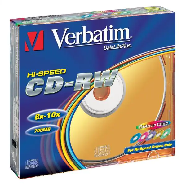 ⁨CD-RW VERBATIM 700 MB 4x Slim 5 pcs⁩ at Wasserman.eu