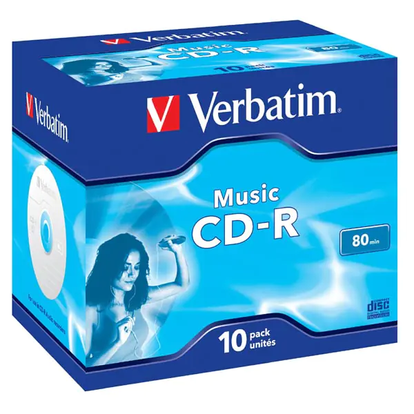 ⁨Verbatim Music CD-R 700 MB 10 pc(s)⁩ at Wasserman.eu