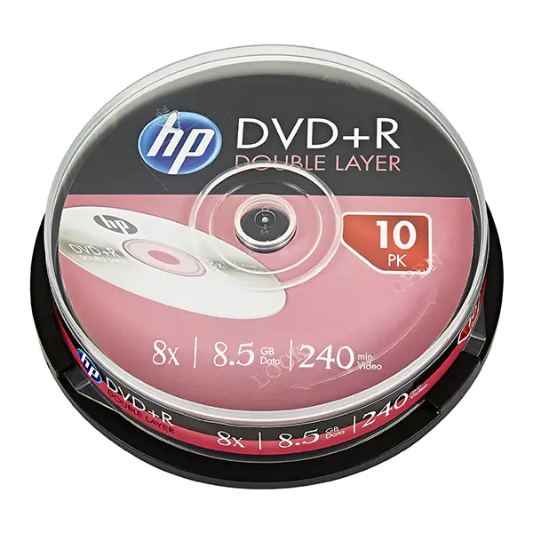 ⁨HP DL DVD+R 8.5GB 8X CAKE*10 13869⁩ at Wasserman.eu