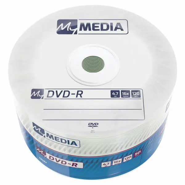 ⁨My Media DVD-R Matt Silver 50 Pack Wrap Spindle⁩ at Wasserman.eu
