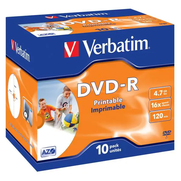 ⁨DVD-R VERBATIM 4.7 GB 16x Jewel Case 10 pcs⁩ at Wasserman.eu