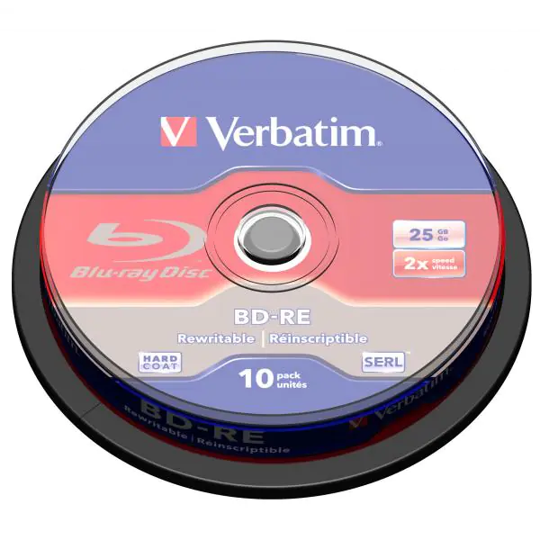 ⁨BD-RE SL VERBATIM 25 GB 2x Spindle 10 pcs.⁩ at Wasserman.eu