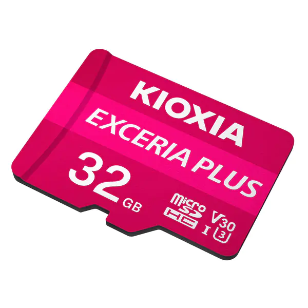 ⁨Kioxia Memory card Exceria Plus (M303), 32GB, microSDHC, LMPL1M032GG2, UHS-I U3 (Class 10)⁩ at Wasserman.eu