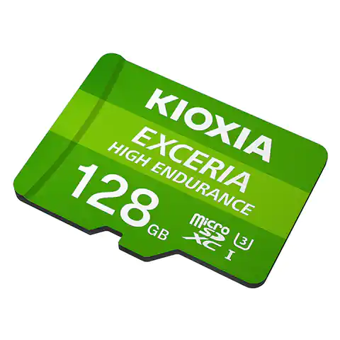 ⁨Kioxia Karta pamięci  Exceria High Endurance (M303E), 128GB, microSDXC, LMHE1G128GG2, UHS-I U3 (Class 10)⁩ w sklepie Wasserman.eu