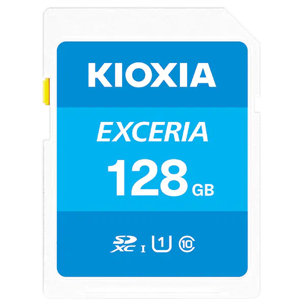 ⁨Kioxia Memory Card Exceria (N203), 128GB, SDXC, LNEX1L128GG4, UHS-I U1 (Class 10)⁩ at Wasserman.eu