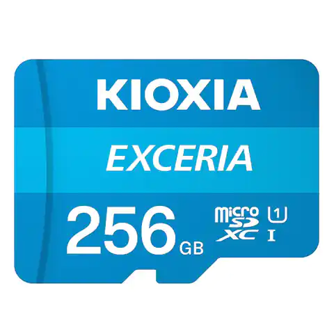 ⁨Kioxia Karta pamięci Exceria (M203), 256GB, microSDXC, LMEX1L256GG2, UHS-I U1 (Class 10)⁩ w sklepie Wasserman.eu