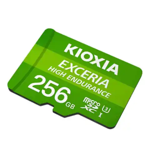 ⁨Kioxia Karta pamięci  Exceria High Endurance (M303E), 256GB, microSDXC, LMHE1G256GG2, UHS-I U3 (Class 10)⁩ w sklepie Wasserman.eu