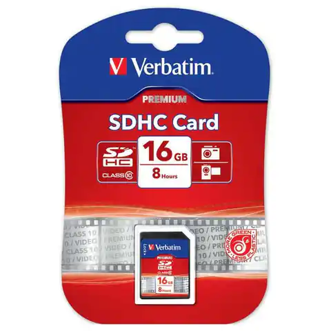⁨Verbatim Karta pamięci Secure Digital Card Premium U1, 16GB, SDHC, 43962, UHS-I U1 (Class 10)⁩ w sklepie Wasserman.eu