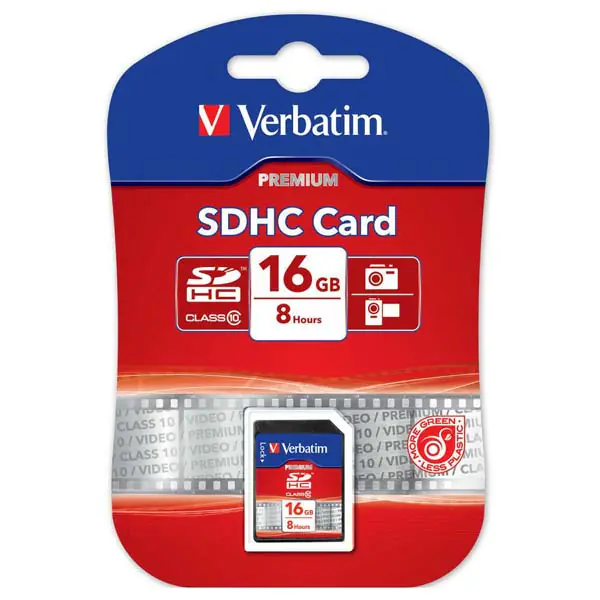 ⁨Verbatim Secure Digital Card Premium U1, 16GB, SDHC, 43962, UHS-I U1 (Class 10)⁩ at Wasserman.eu